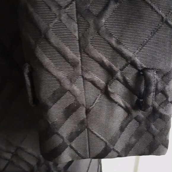 Calvin Klein Black Double Breasted Coat - Picture 8 of 9